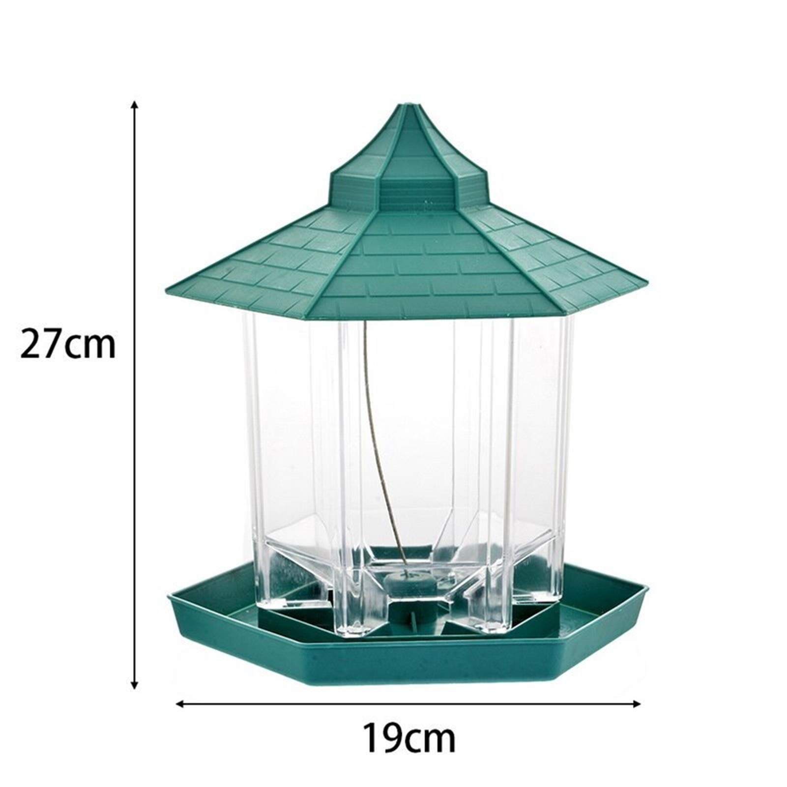 Karmnik dla ptaków Drewniane Nowy Hot Wild Bird Feerer Outdoor Bird Coverers Pojemnik na żywność Wiszące Gazebo Ptak Podajnik do dekoracji ogrodowej Karmniki dla dzikich ptaków