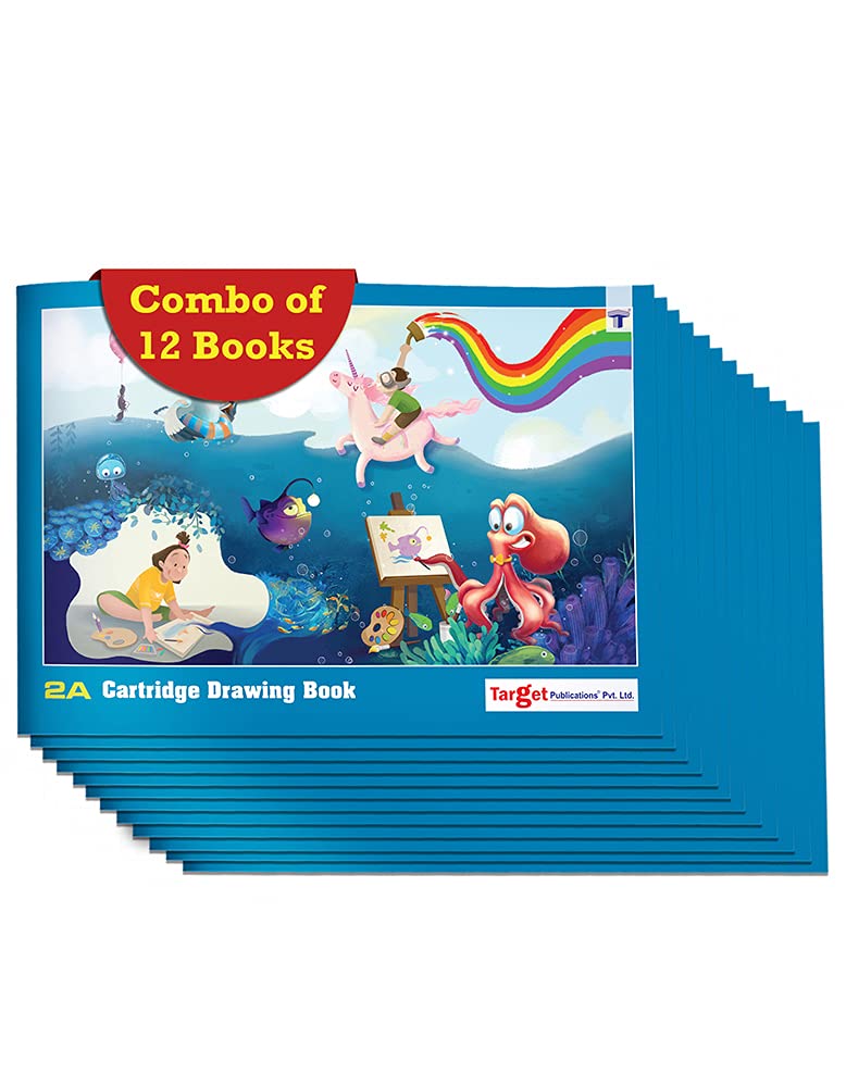 Drawing Book for Kids | Drawing Sheets 2A Size | 34 White Drawing Paper | Drawing Book for Colouring, Painting | 24.13 x 17.15 cm | Set of 12 (B08L9S55SG) Amazon Price History, Amazon Price Tracker