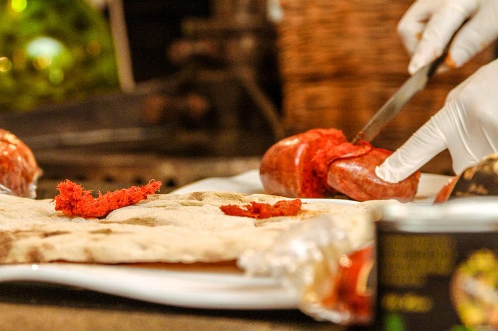 Nduja Di Spilinga Reserva Premium De Luca 100% italiana Made in Calabria De Luca La excelencia italiana que hace soñar el mundo tarro de 180 g
