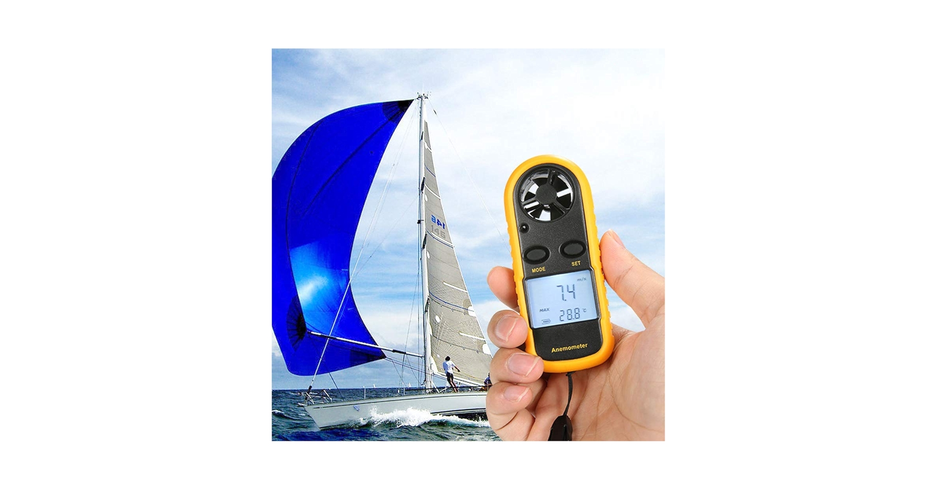 Amazon | LILICEN 高精度 風力計 携帯用風速計アネモメトロ