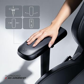 Cybeart Apex Ghost Edition PU Leather 4D Memory Waist Support Gaming Chair Black
