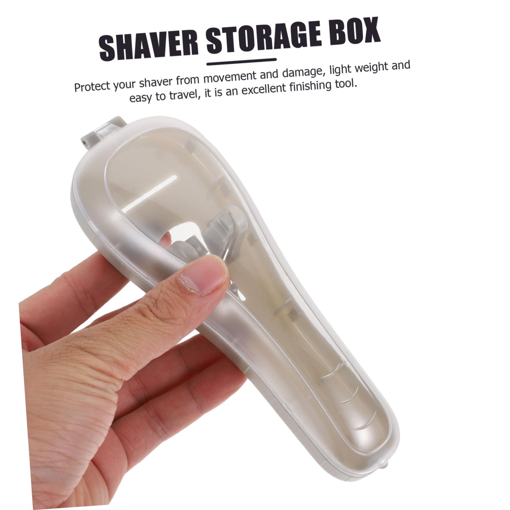 3pezzi Custodia Da Viaggio Per Rasoio Da Uomo Scatola Porta Rasoio Pratica e Resistente Realizzata in Materiale Di Protezione Completa Urti Polvere e Umidità Design Semplice e Crea