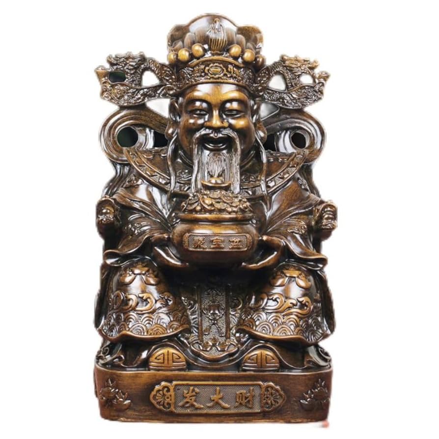 関羽像 36×22×63 Amazon.com: Thcbme 关公像关羽关二爷摆件供奉神像武财神佛像