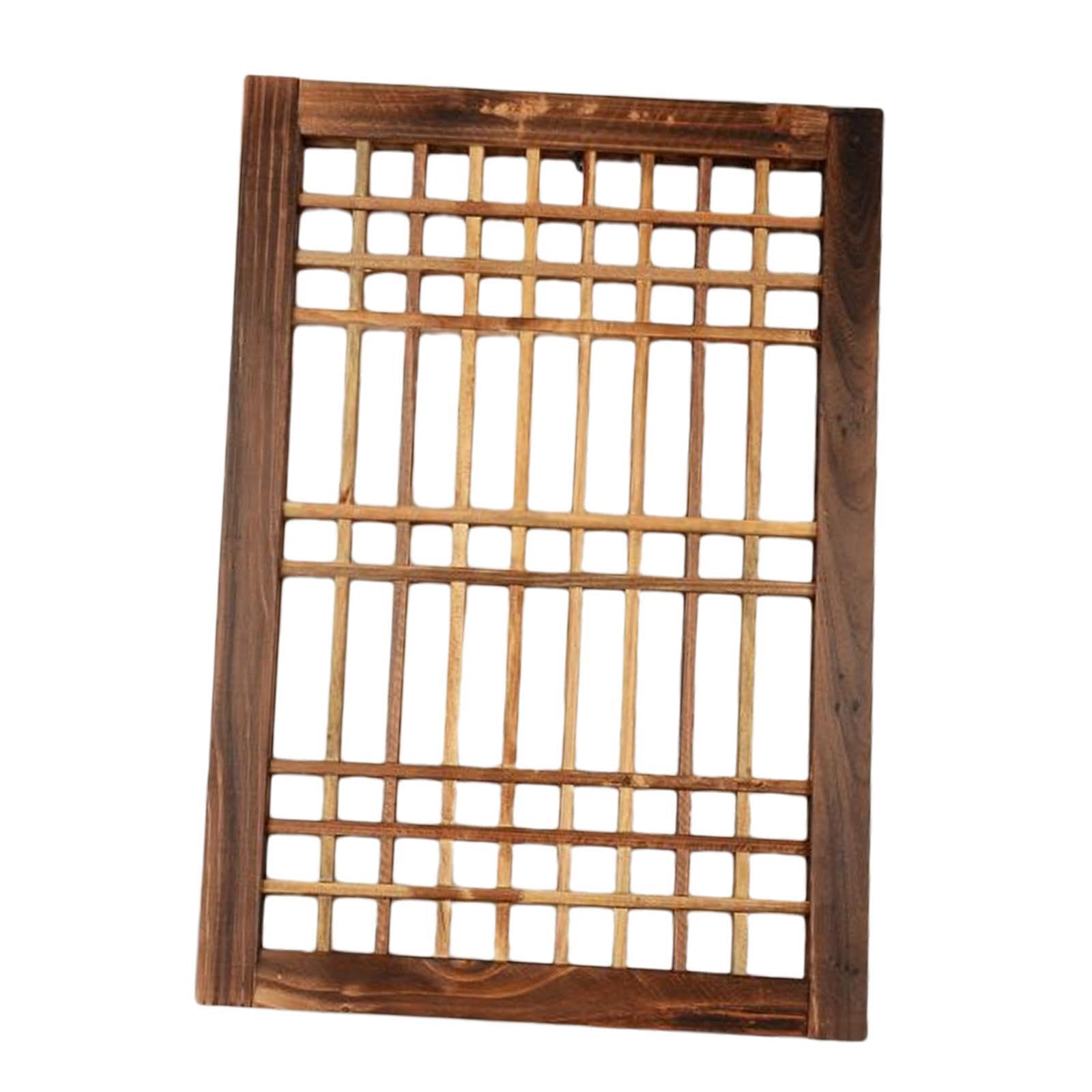 Ventana de madera retro IOIUSKKU con auténtico toque vintage para decoración de interiores