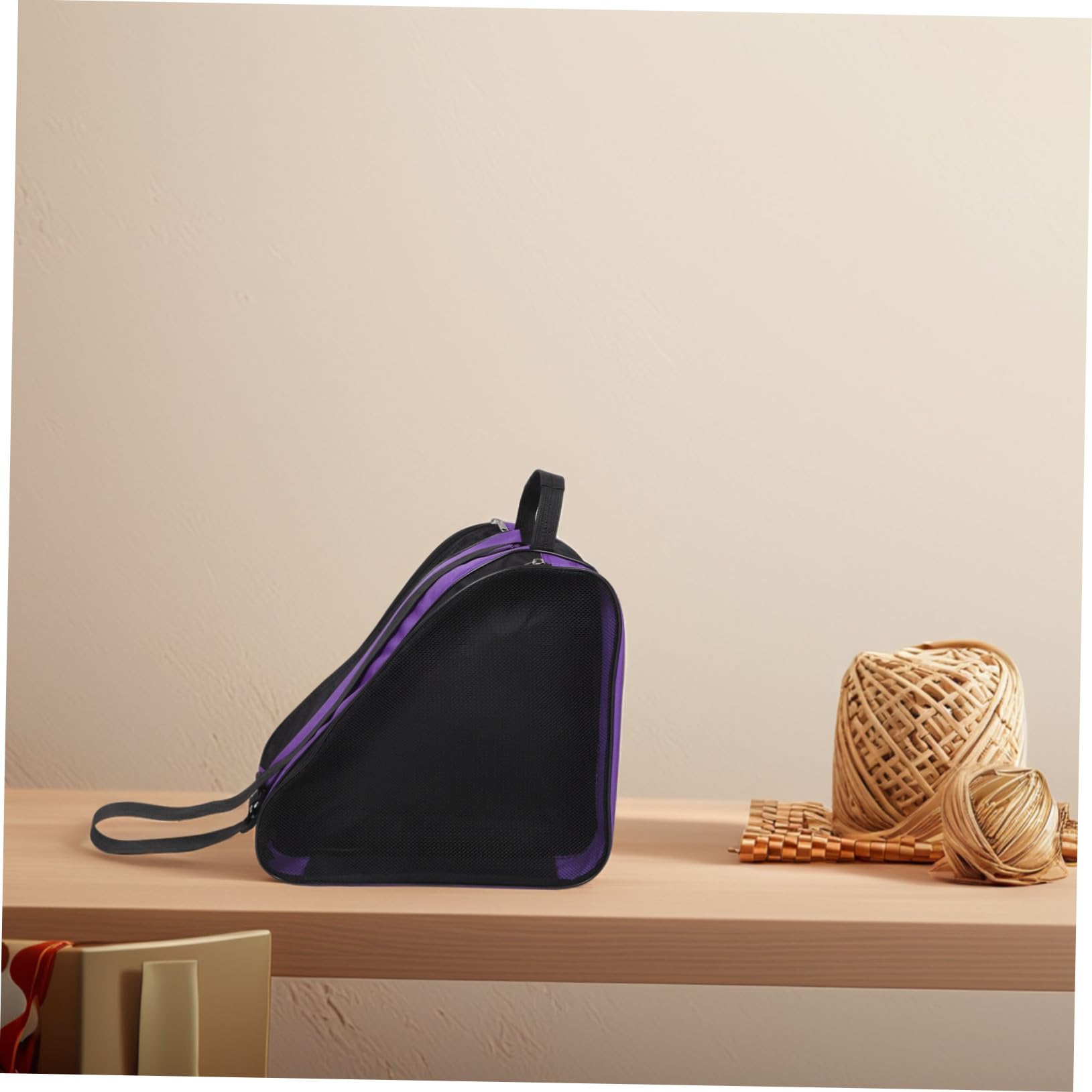Toddmomy 2pezzi Borsa Per Pattini Da Ghiaccio Per Ragazze Grande Capacità Con Scomparti Multipli Leggera e Portatile Per Pattinaggio Artistico e Trasporto Di Attrezzatura