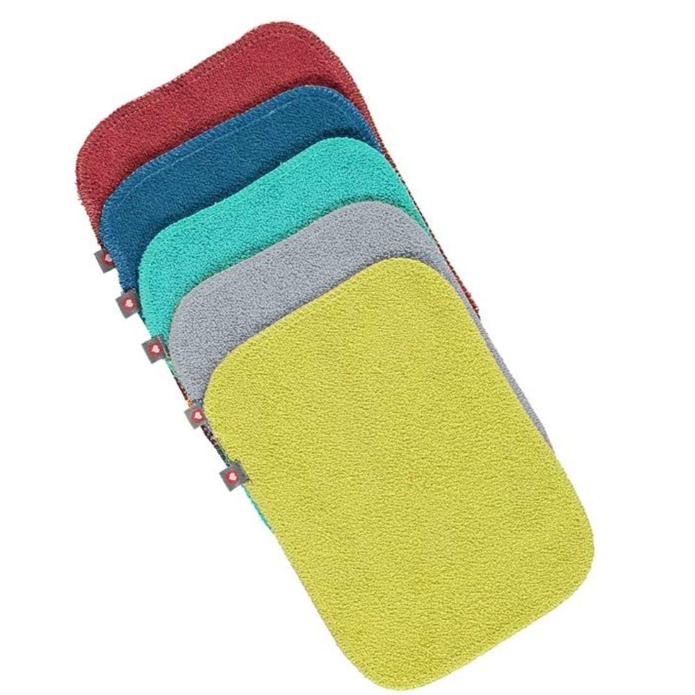 Lingettes réutilisables en bambou pour bébé Lot de 10 20 x 15 cm Couleurs extra douces