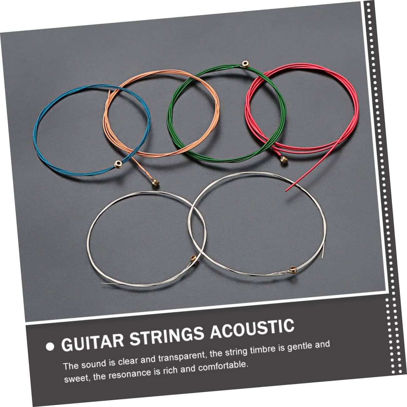 TOYANDONA 30pezzi Corde Per Chitarra Folk Acciaio Da Materiale Resistente Per Sostituzione Suono e Potente Accessori Per Musicisti e Appassionati Di Chitarra