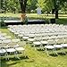 Flash Furniture Hercules Set of 10 Indoor/Outdoor Heavy-Duty Plastic Folding Chairs, Foldable Commercial Stacking Chairs with 650-lb. Static Weight Capacity, White