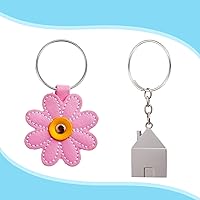 Vista 4 de Zonon 2000 llaveros divididos de plata de 1 pulgada, llavero dividido de metal, pequeño, redondo, resistente, para el hogar, cordones planos