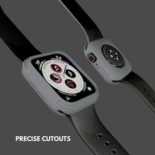 Miniatura 63 de elkson Compatible con Apple Watch 46mm Carcasa Bumper, Quattro Series Carcasa Resistente para Apple Watch y iWatch Series 11 10, Funda Protectora