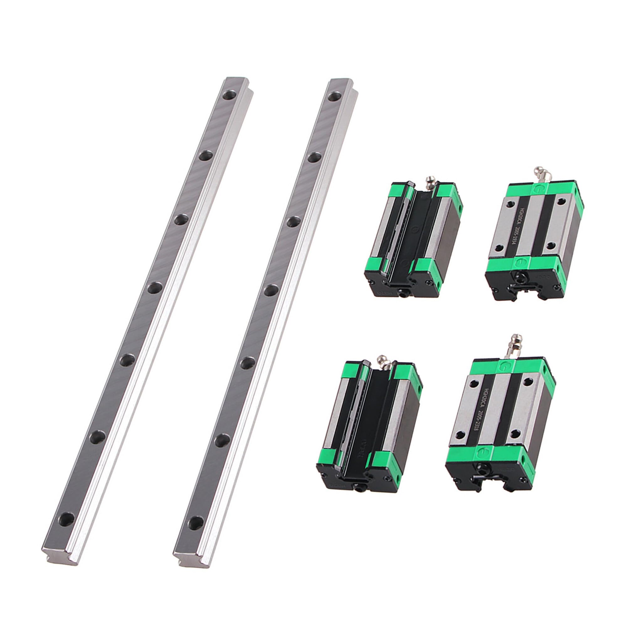 DUCKDOG STK. HGR20-2200 mm Linearführungsschienensatz mit 4 STK. HGH20CA-Gleitblock, Linearschienen und Lager für Ender 3 3D-Drucker und CNC-Maschine