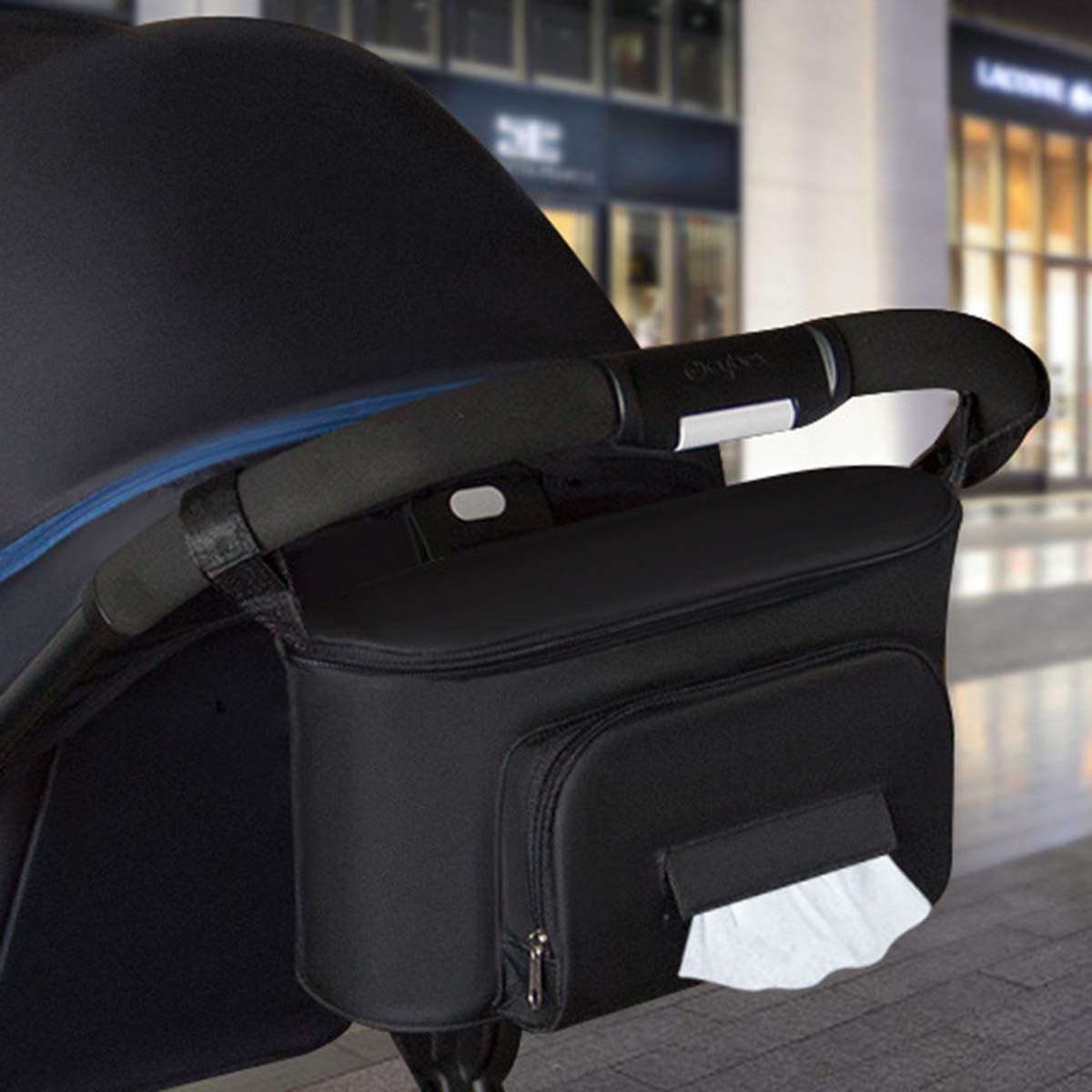 Borsa per Passeggino,Borsa per Passeggino Universale Portaoggetti con Tracolla,Multifunzione borsa cambio neonato con Tracolla,Borsa per neonati per Biberon,Pannolini,Giocattoli,Snack