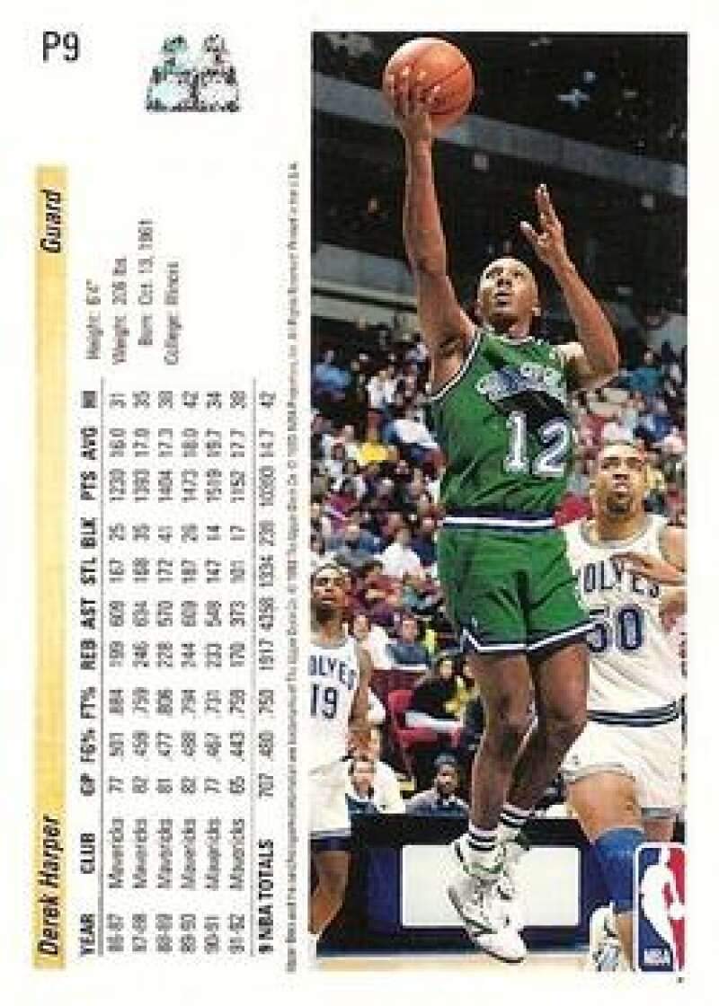 Amazon.com: 1992-93 Upper Deck McDonald's Basketball #P9 Derek