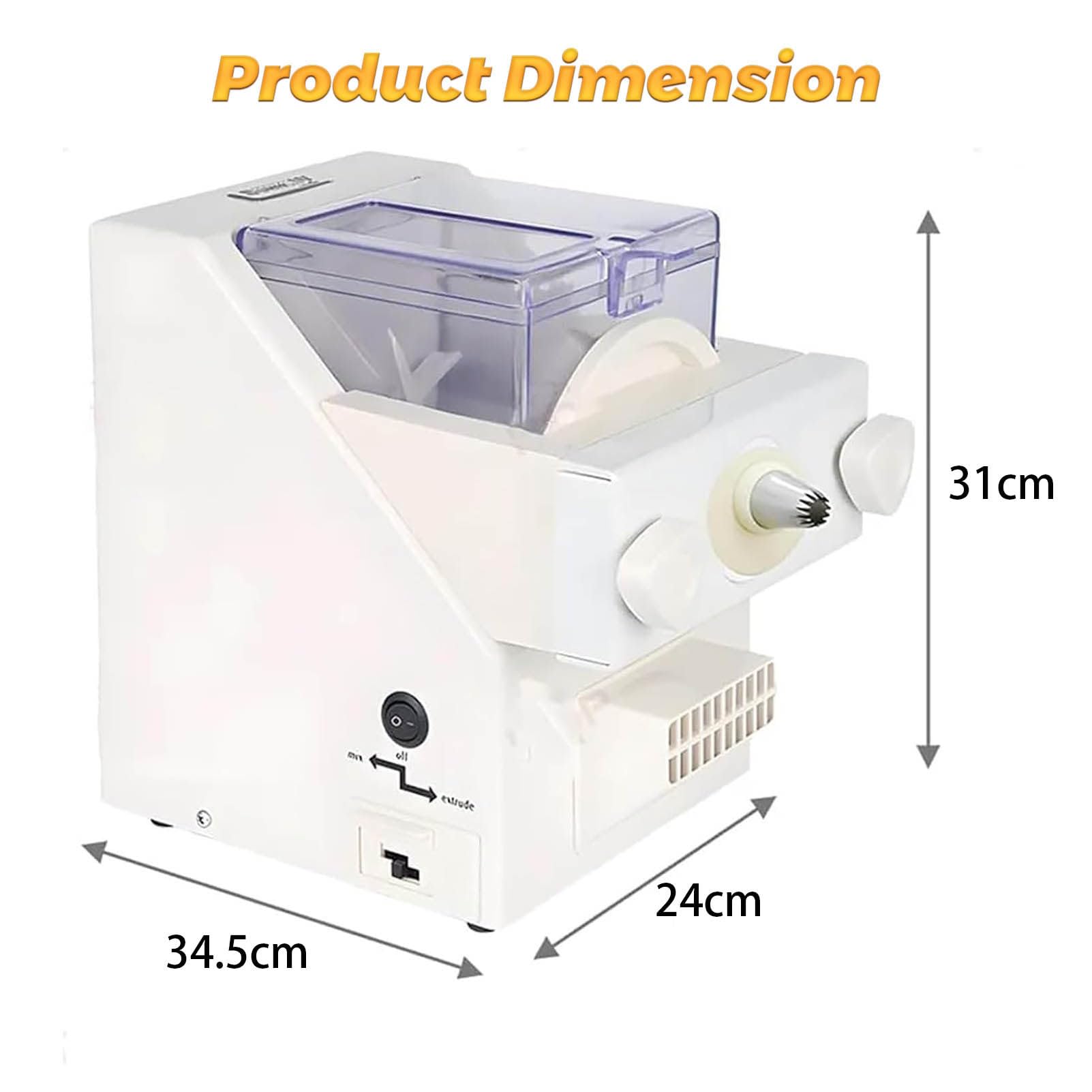 Machine à Biscuits avec 8 Embouts interchangeables et 6 moules à Biscuits