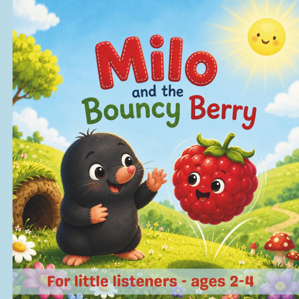 Milo and the Bouncy Berry: A Sweet Read-Aloud Picture Book About Friendship, Giggles, and a Cozy Meadow Adventure for Toddlers Ages 2–4