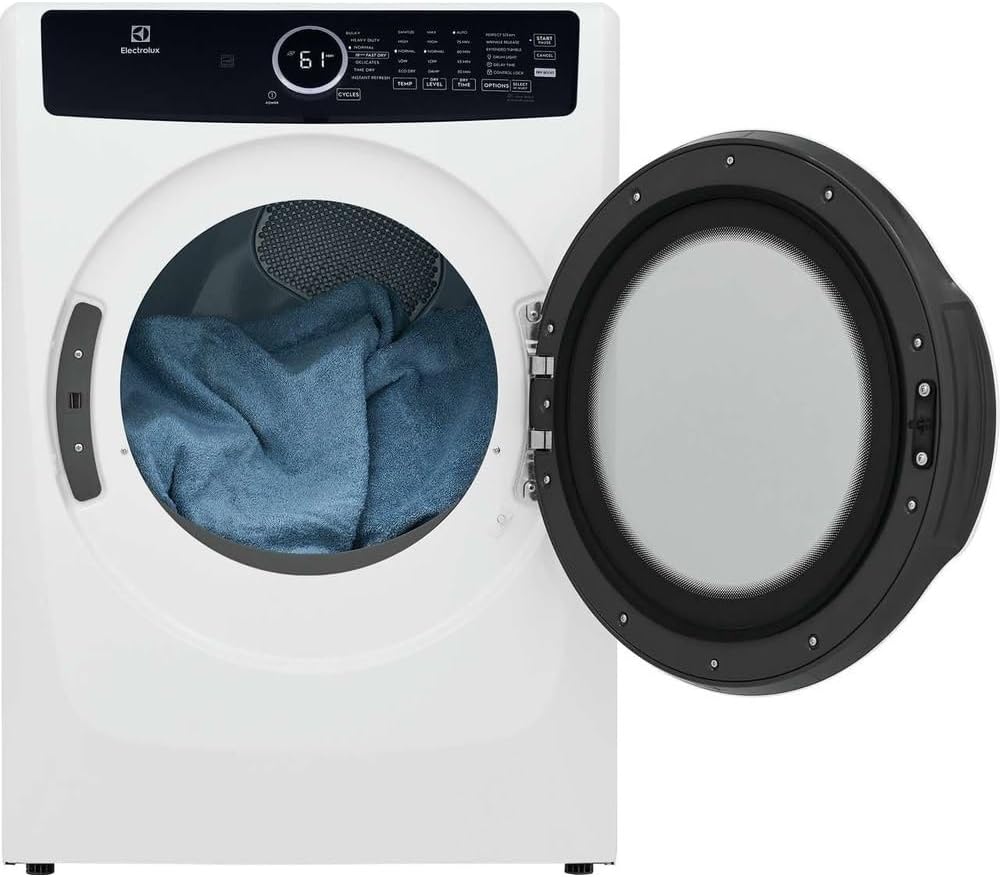 Electrolux ELFE7437AW 8 cu. ft. Electric Dryer Vented Front Load Perfect Steam Dryer with Instant Refresh in White