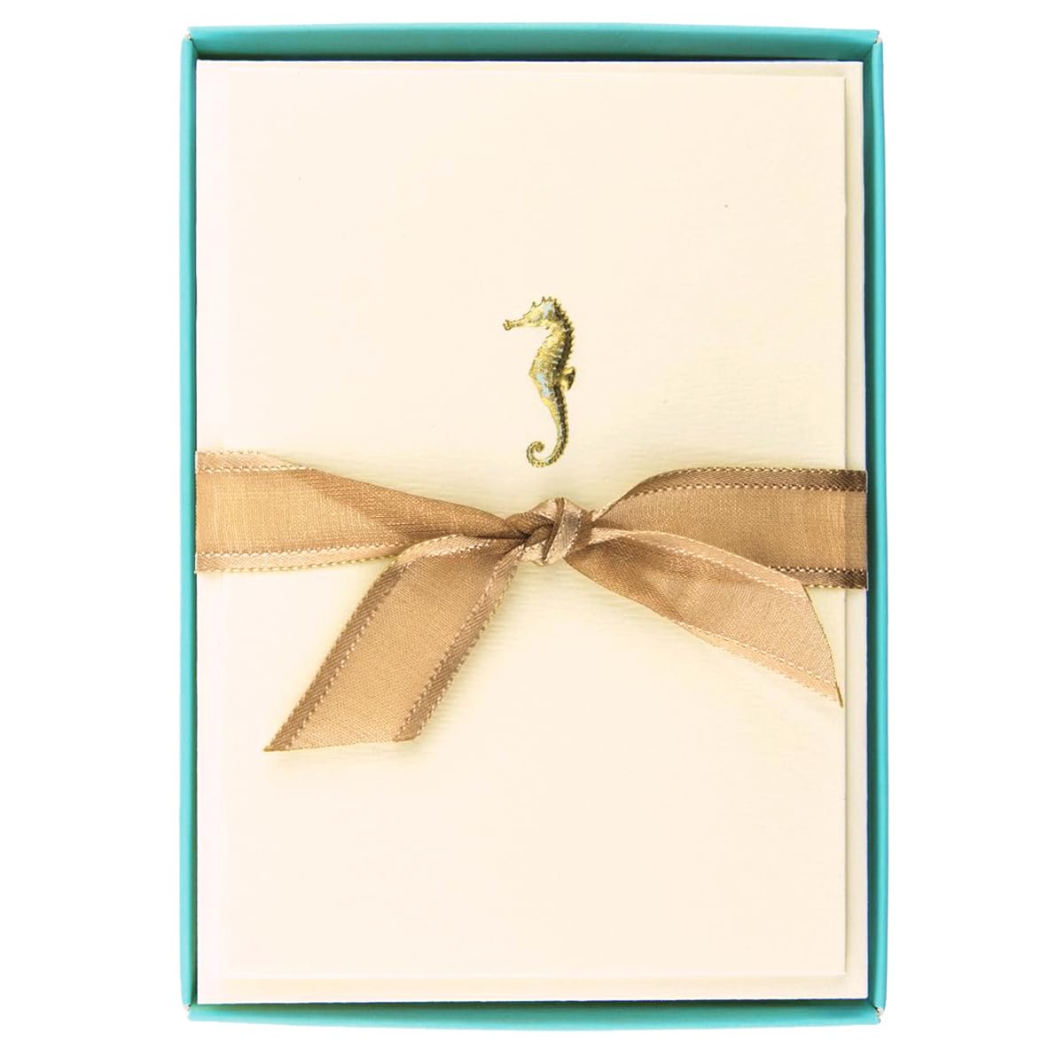 Graphique Seahorse La Petite Presse Boxed Notecards - 10 Embossed Cards