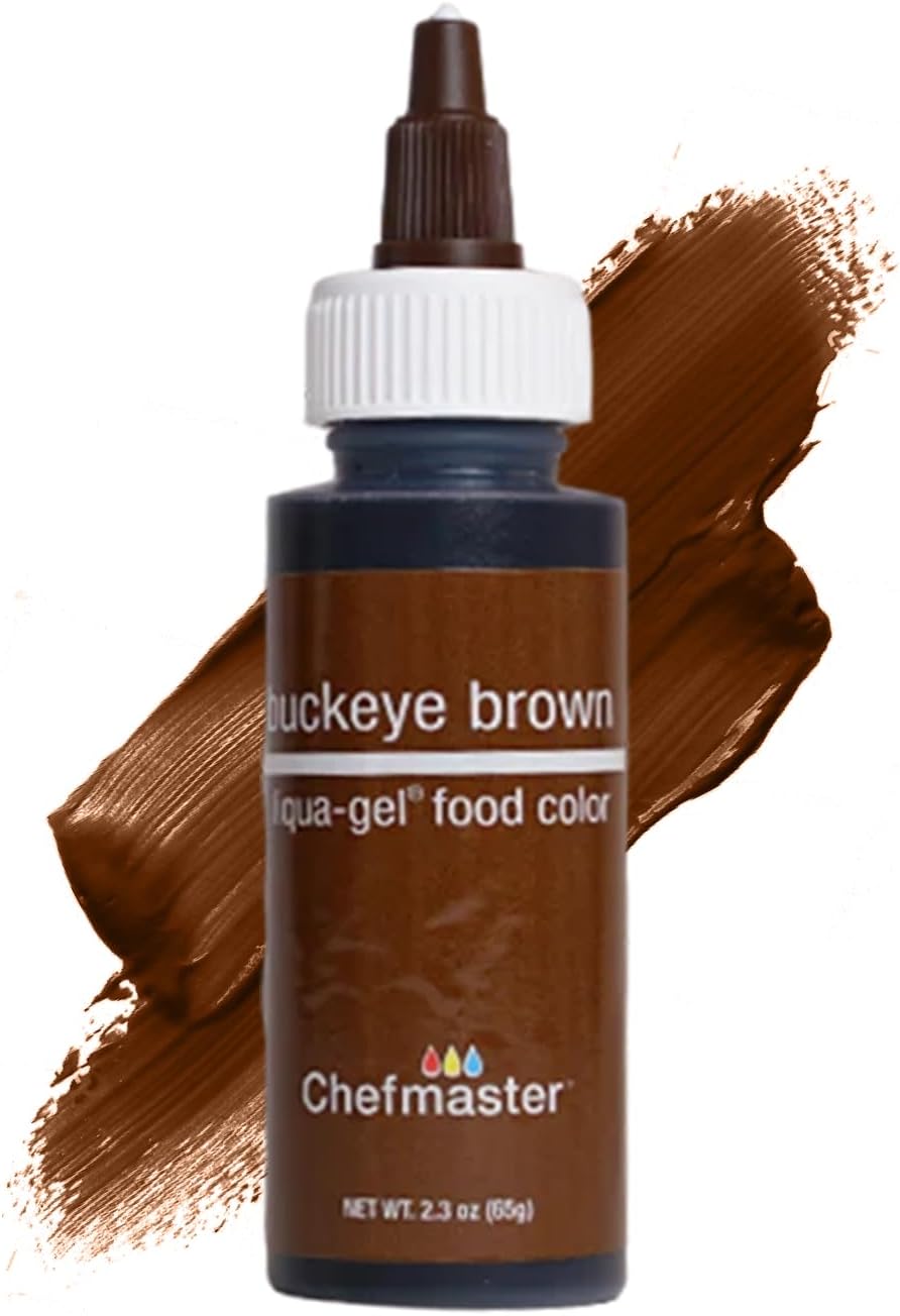 Chefmaster Liqua-Gel Food Color 2.3 oz. - Buckeye Brown by Chef-Master
