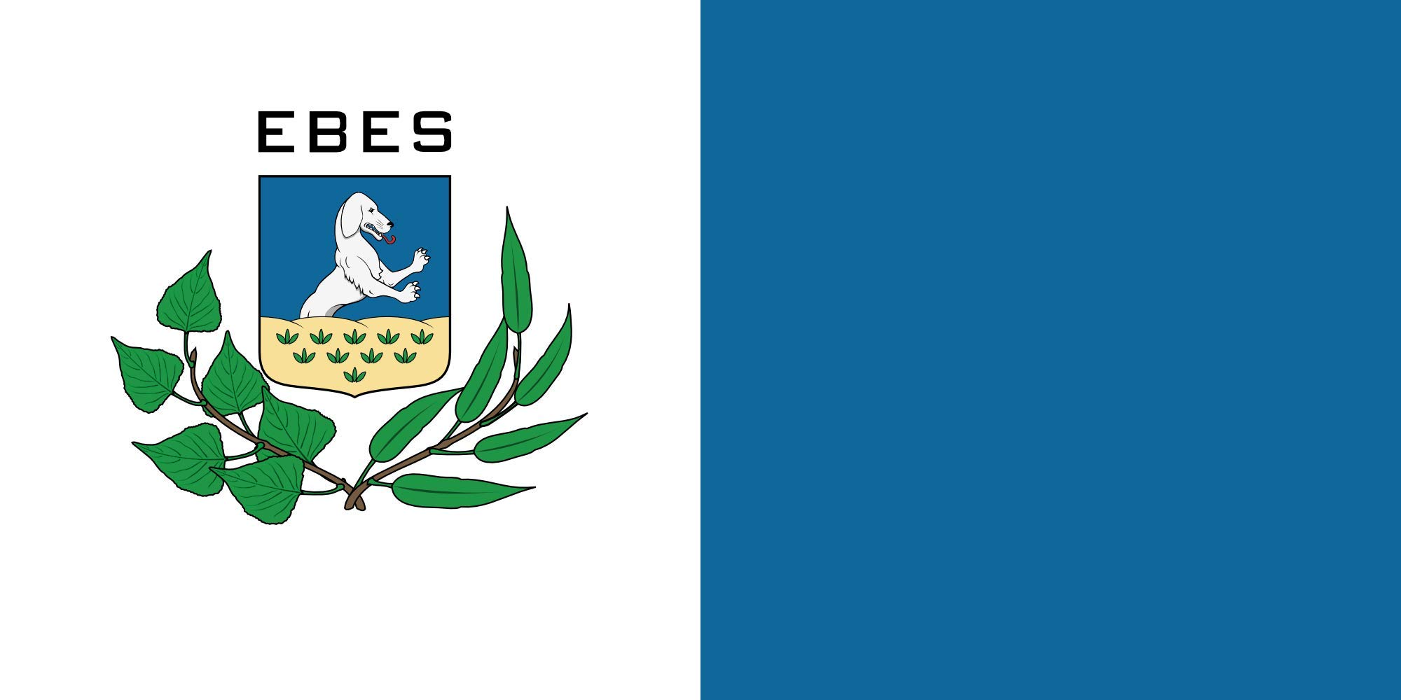 Drapeau Ebes grand format : fini les couleurs ternes sur vos mâts publics