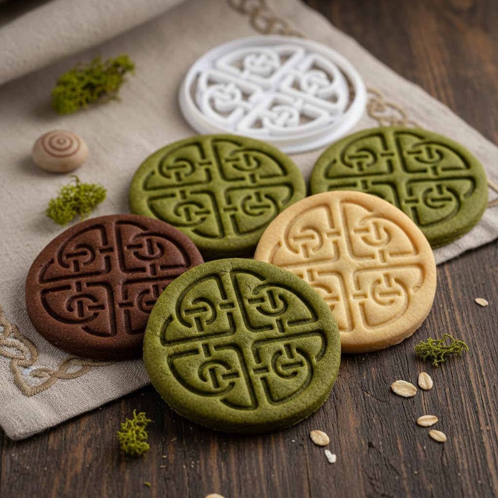 BAKERLOGY Dara Celtic Shield Knot Cookie Cutter – Cookie Mold for Irish Heritage, Spiritual Protection & St. Patrick’s Day Baking