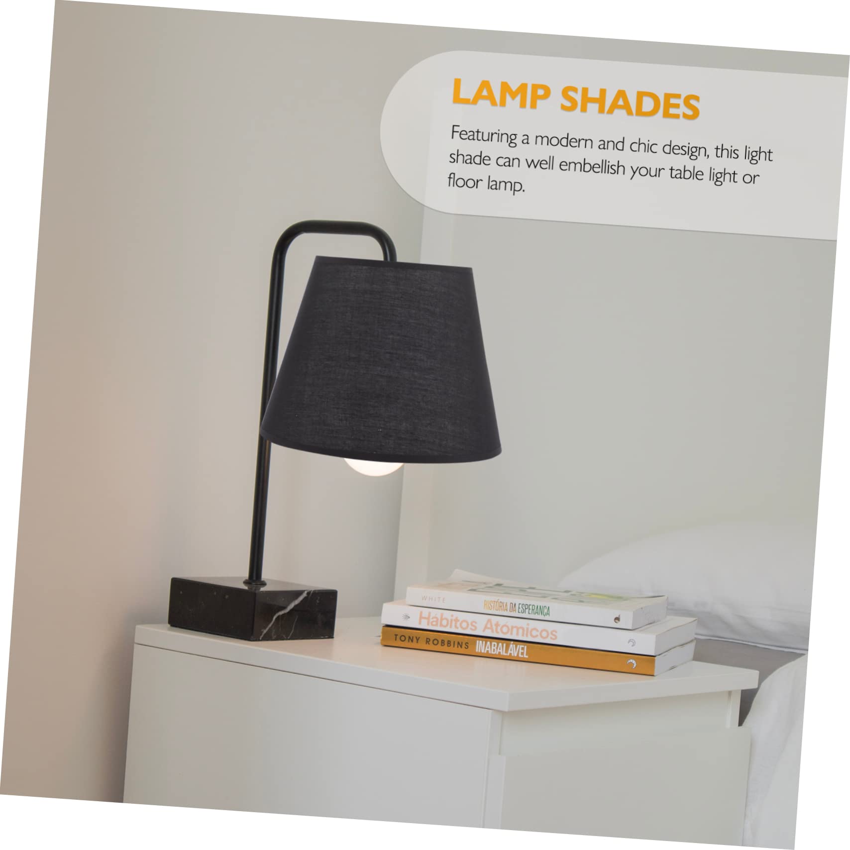 Tischlampenschirm Stoff Runder Lampenschirm für Nachttisch und Stehlampe Elegantes Design für Schlafzimmer Wohnzimmer und Esszimmer