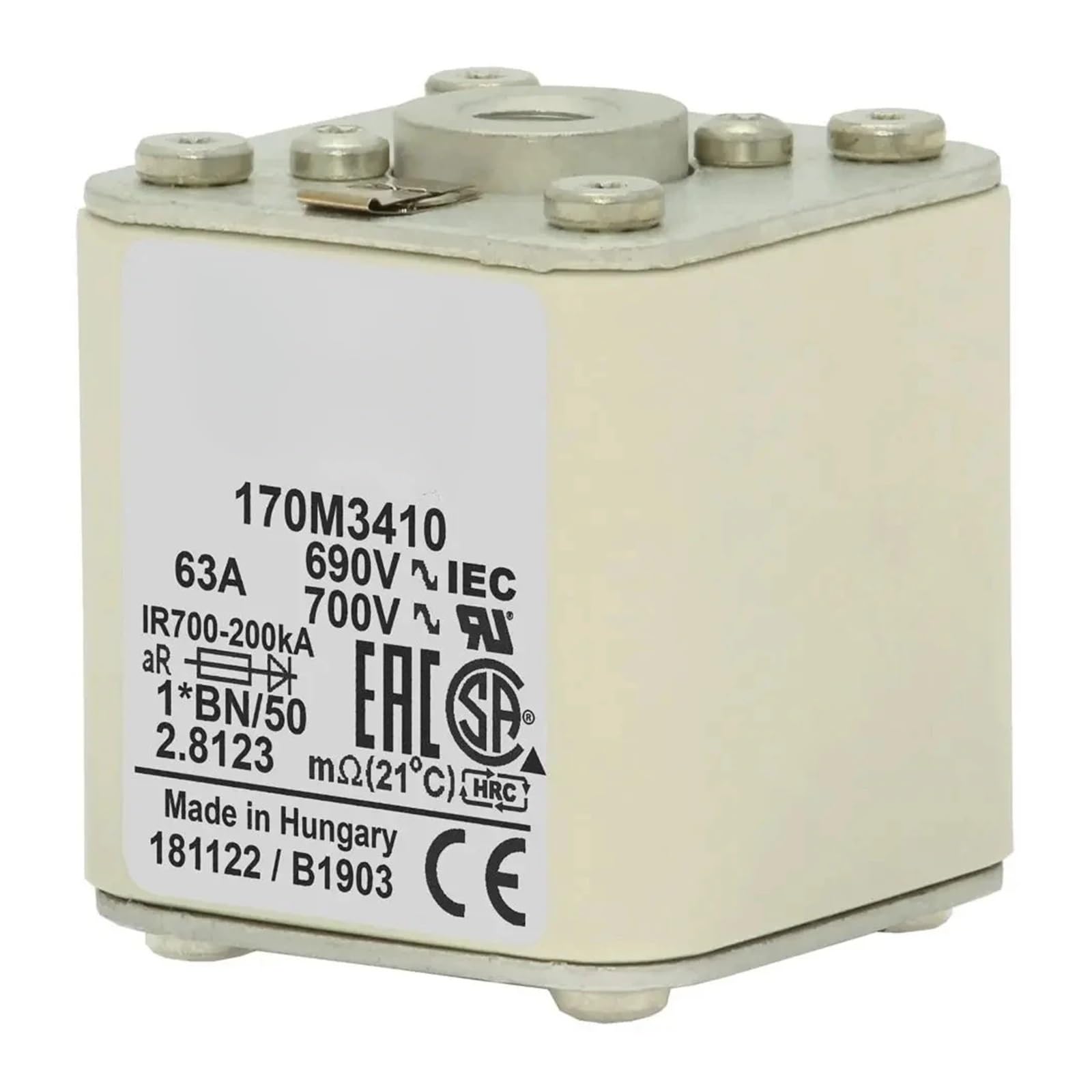 Fusible 170M3509 élimine les pannes de surtension sur vos circuits de puissance