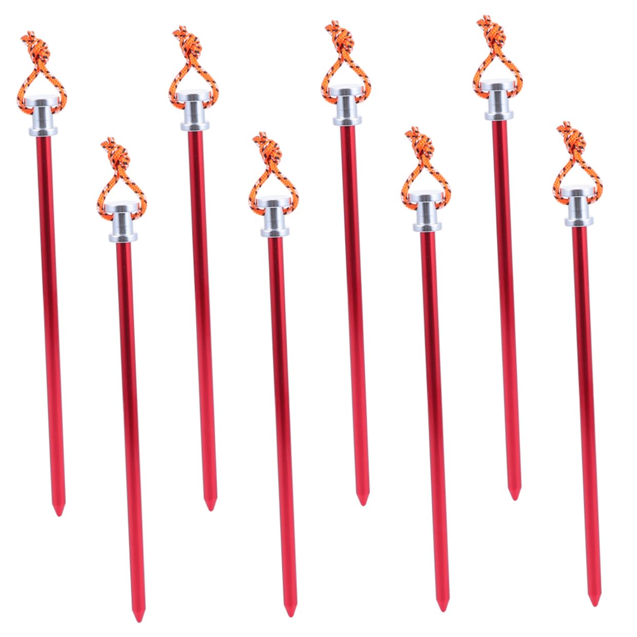 Clavos para carpas fáciles de usar contra el viento estacas de aluminio Toyvian