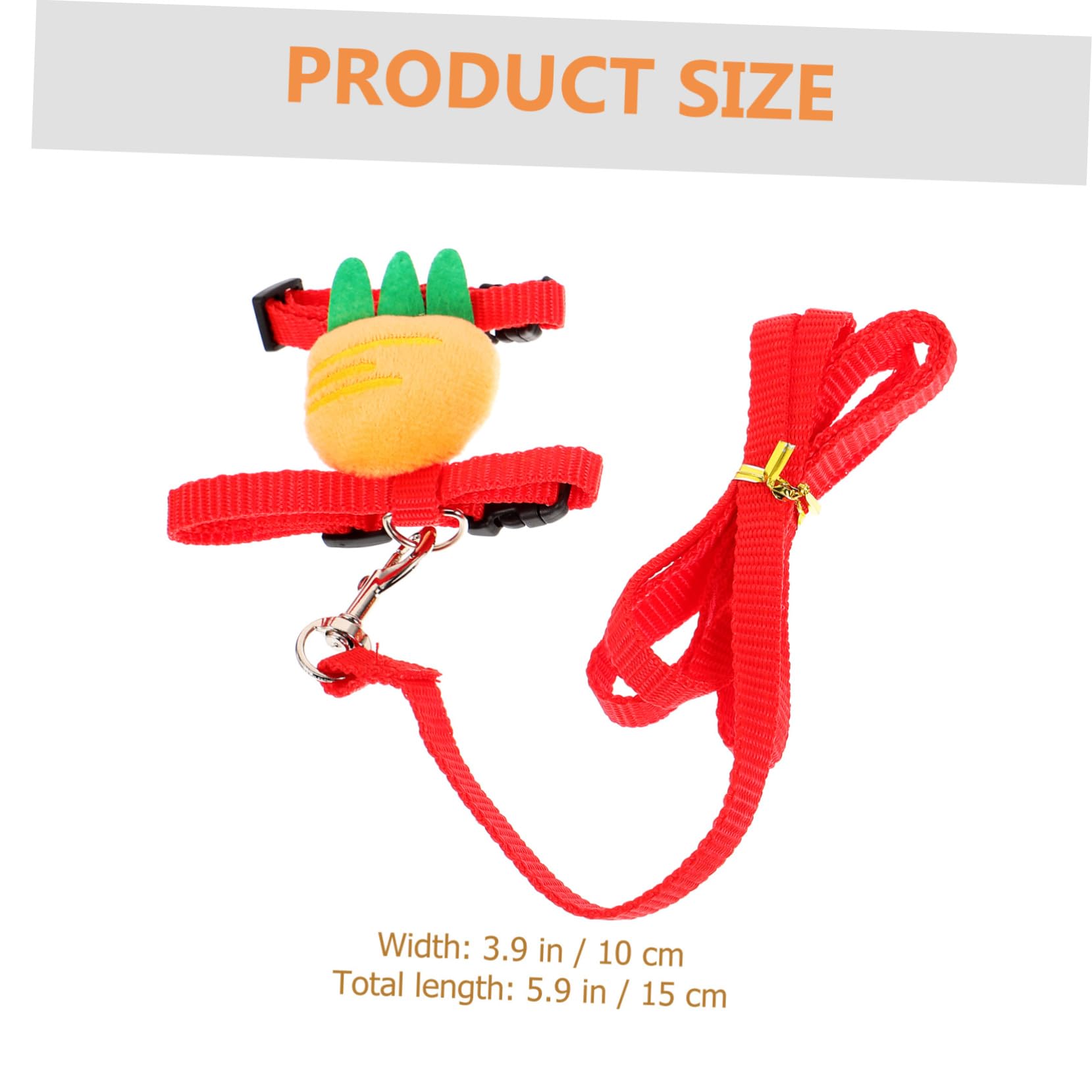HANABASS Adjustable Rabbit Harness Set for Small Pets Hamster Leash 2-in-1 Harness and Leash