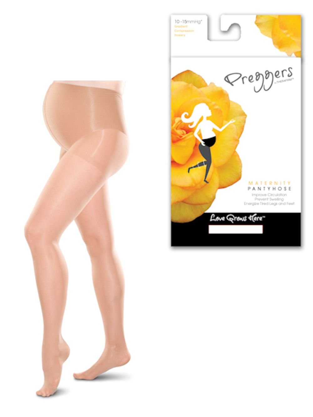 Preggers Maternity Pantyhose - 10-15 mmhg for Pregnancy