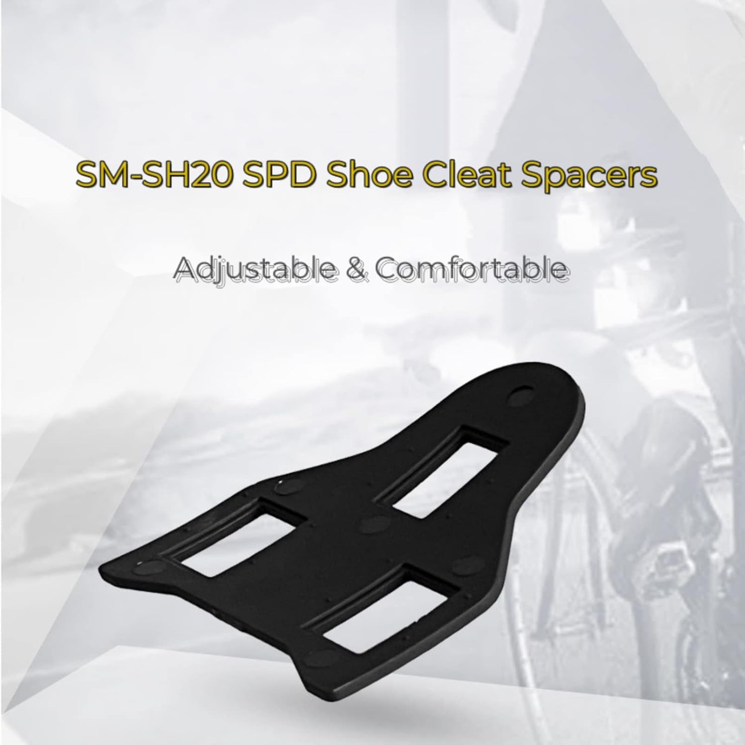 Road Bike Pedal Cleat Spacer Shims, 3 PCS | Compatible with Shi mano SM-SH20, SPD Shoe Cleat Spacers, Pad Set