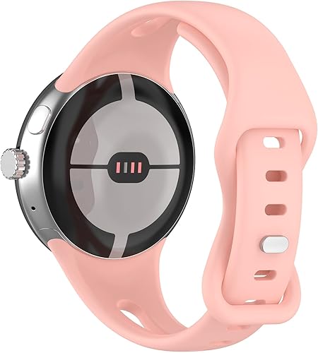 Miniatura 6 de Paquete de 6 correas diseñadas para Google Pixel Watch, de silicona, transpirable, suave, delgada, deportiva, accesorio para relojes Pixel