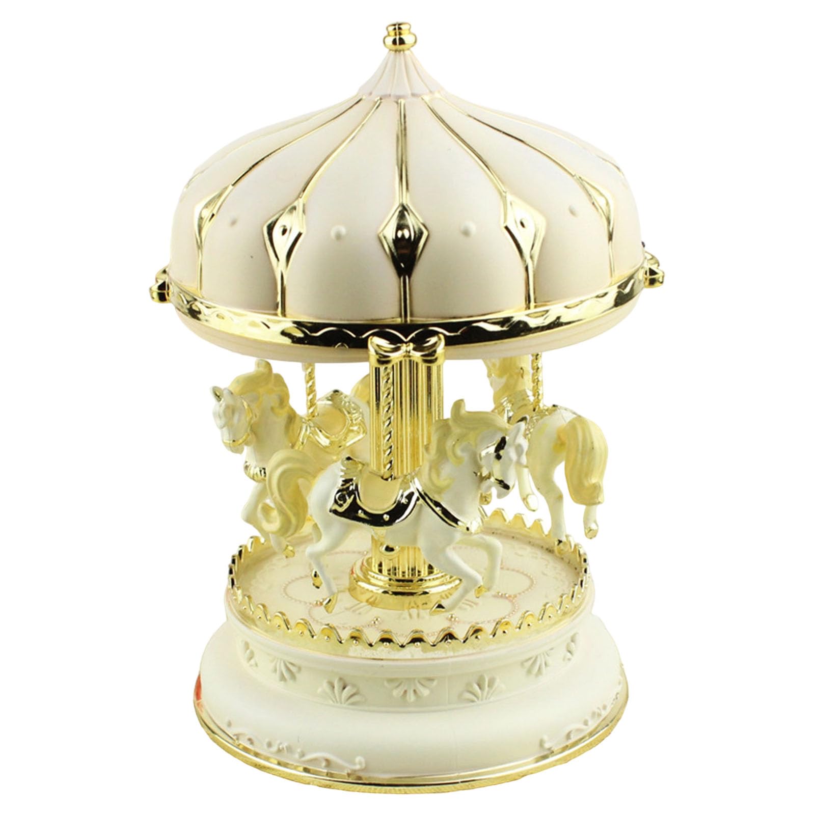 Jazuaiao Carousels Music Box with Colorful Light, Musical Horse Figurines Home Decorations Christmas Valentines Day Birthday Gift Carousels Music Box