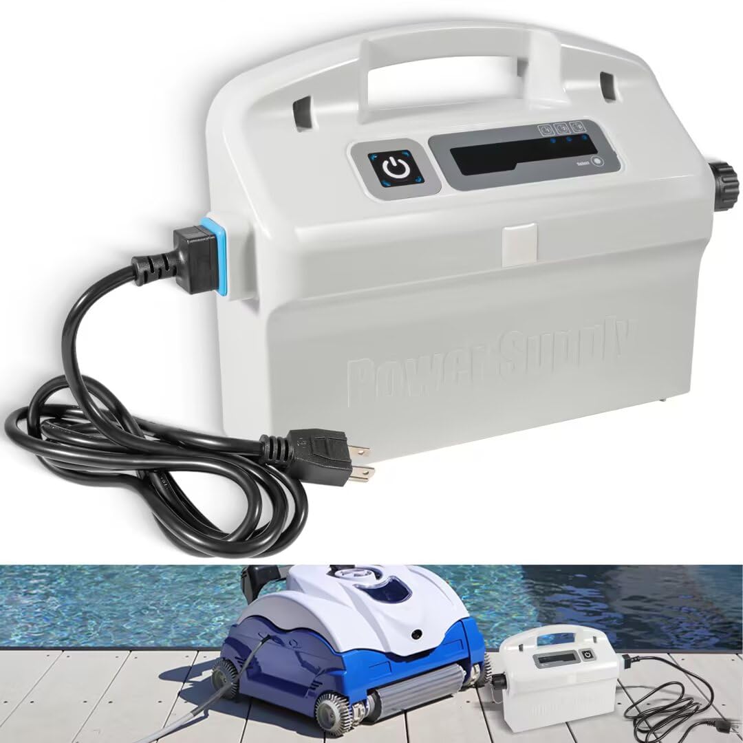 Photo 1 of Hihitomorrow 9995672 Assy Power Supply with 58984402L Black Power Cord Replacement Parts Fit for Maytronics Dolphin Atlantis, DX3, Endeavor, Neptune, Primal, Quest Robotic Pool Cleaner