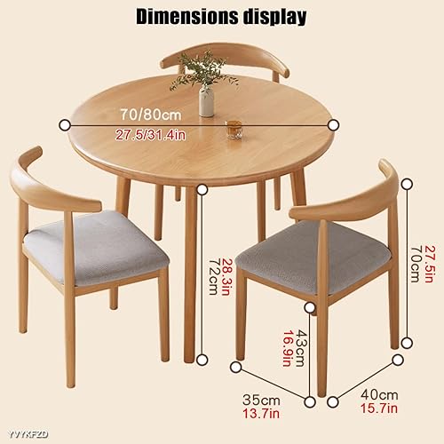 Miniatura 2 de YVYKFZD Juego de mesa de comedor redonda, juego de mesa y silla para sala de recepción de oficina, mesa de conferencia de negocios, mesa de sala de
