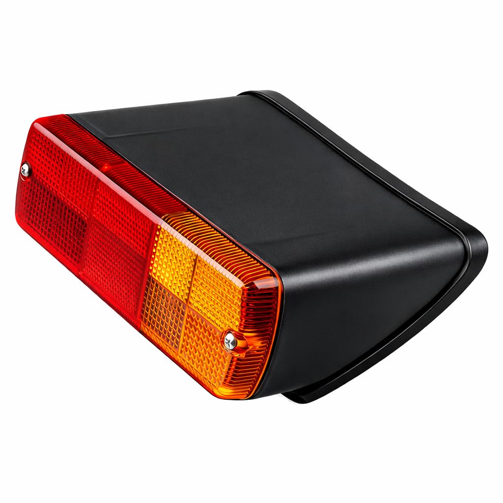 Coppia di fanali posteriori combinati fanali posteriori gruppo lampada adatto per David Brown | FIAT | Trattori Ford New Holland (marrone, rosso) (12 Volt)