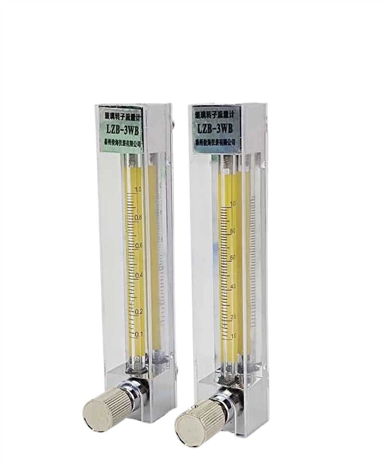 LZB -4/6/10WB, rotámetro de vidrio for caudalímetro de agua/H2O/líquido con válvula de control. gran rango de medidas(4WB 16-160ml Pmin)