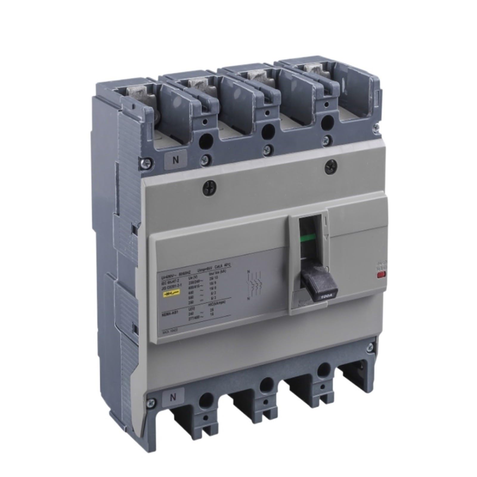 Disjoncteur NSC250S Schneider 4 pôles 200A NSC250S4200N pour protection de distribution électrique