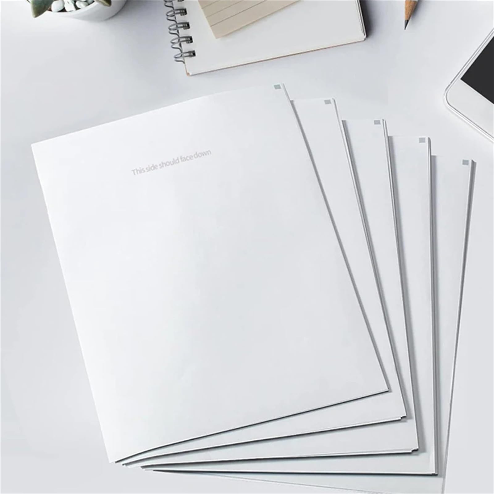 Kopierpapier Druckerpapier A4 100/200 Blatt A4-Thermopapier, gefaltet, kontinuierlicher Druck, automatische Erkennung, offiziell(200Pcs)