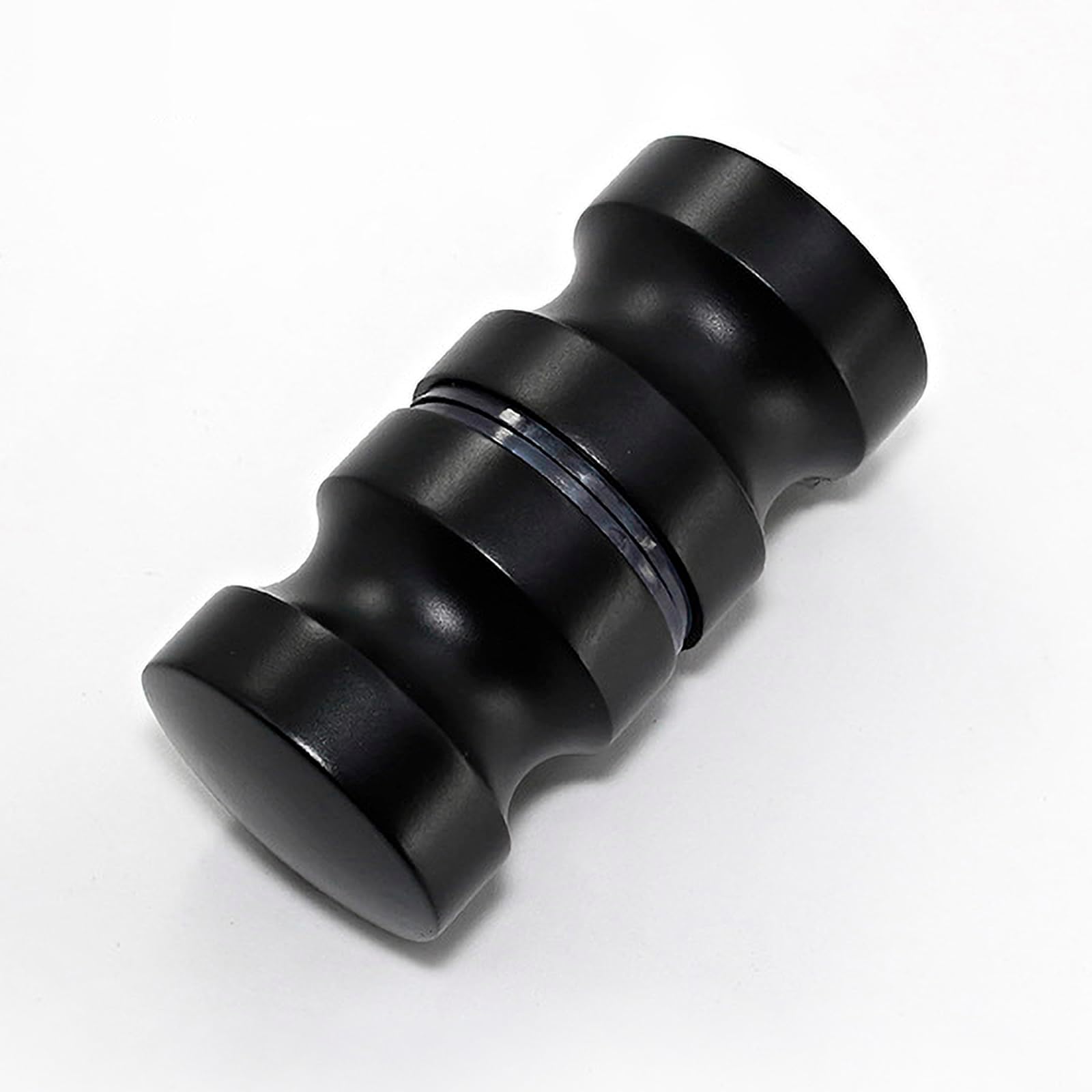 Glass Door Handle, 2.4 inch Aluminum Alloy Single Hole Handle, Solid Cylindrical Shower Room Sliding Glass Door Handle, Bathroom Shower Room Accessories.