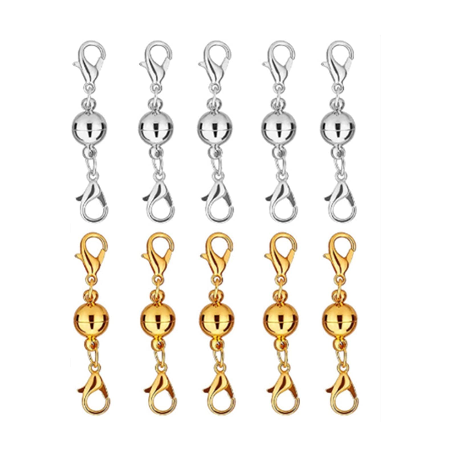 Amazon.co.jp: YFFSFDC ネックレス 留め具 マグネット留め具 簡単装着  