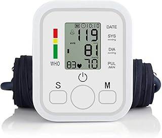 Blutdruckmessgerät Oberarm, Blutdruck Messgerät Digital den Heimgebrauch, Blood Pressure Monitor Arrhythmie-Erkennung Pulsmessung, Risikoindikator LED Display