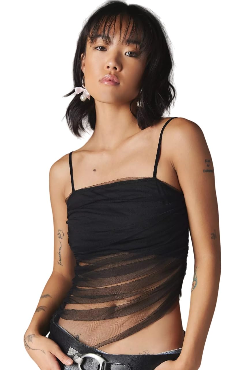 Dracht Cami Sheer Mesh Top