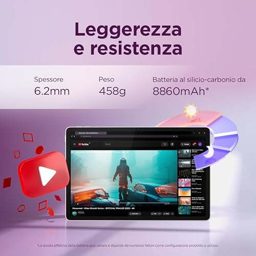 Lenovo Yoga Tab con Google Gemini - 11.1” - 7