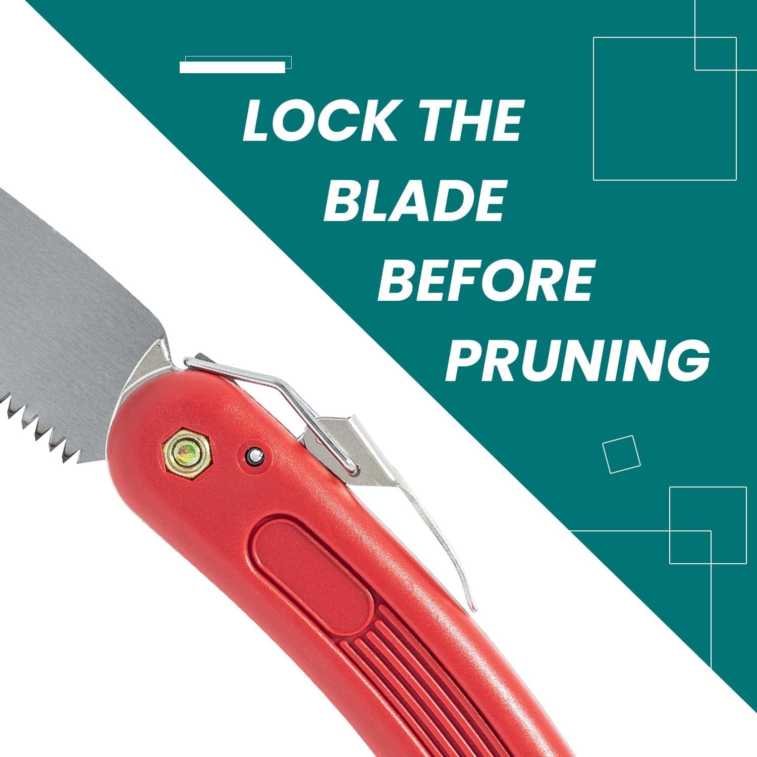 Gardeness Pruning Folding Saw 160mm Carbon Steel Hand Saw for Trees with Three Edged Teeth – Ergonomic PP Handle Tree Branch Cutter – Ideal for Garden Pruning, Hiking, Camping. Made In Taiwan : Patio, Lawn & Garden