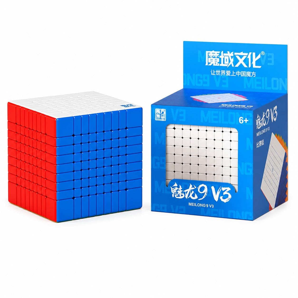 HAWKISTER Kid Moyu Mfjs Meilong 9X9X9 Cube Stickerless High Speed Cube (9X9 Mofang Jiaoshi Cubing), 75Mm Size-image-20