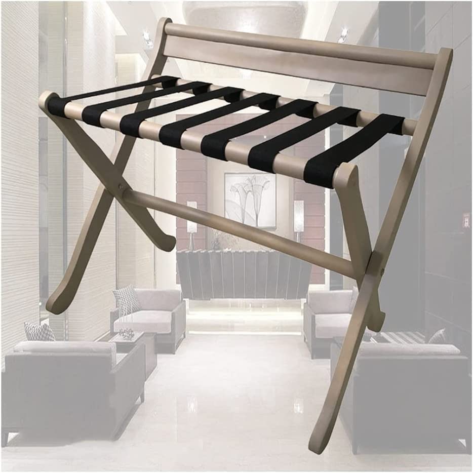 Porte-bagages en bois pour chambre d'amis : rangez les valises facilement
