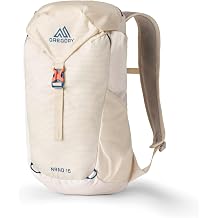 Gregory Essential Hiking - Nano 16 - Casual Backpack, 48 cm, 16 L, 0.36 KG, Lightweight day backpack, Reservoir Compatible, Colorful backpack, White Chalk White
