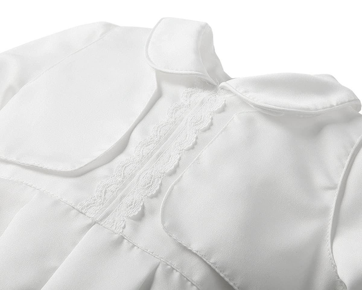 Trajes de bautizo para bebé niño 2 piezas 1 año cumpleaños blanco bautizo conjunto con gorra
