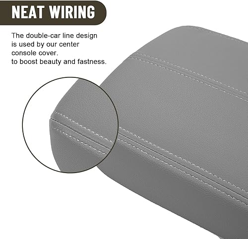 Miniatura 3 de Funda de repuesto para reposabrazos de automóvil Honda Accord 2008-2012, piel sintética, protector de consola central, impermeable, accesorios de