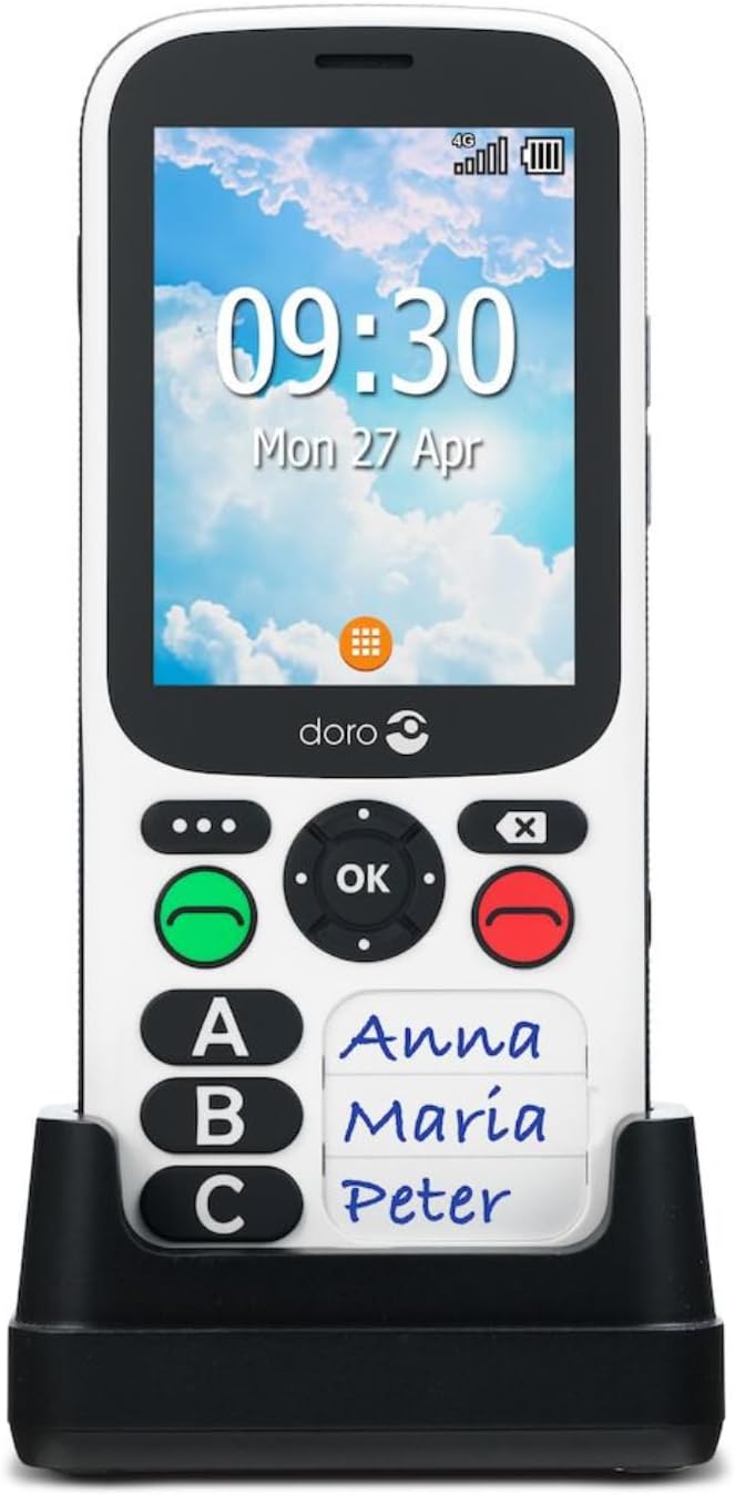 Doro 780X in charging cradle